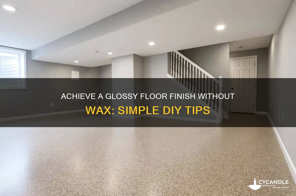 how to make a floor shiny wuthout wax