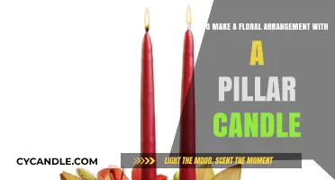 Elegant Floral Arrangement: Crafting a Pillar Candle Centerpiece Step-by-Step