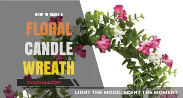 Crafting a Stunning Floral Candle Wreath: Easy DIY Guide