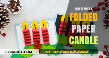 Crafting a Folded Paper Candle: Easy DIY Guide for Beginners