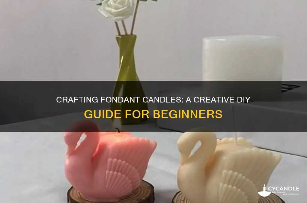 how to make a fondant candle