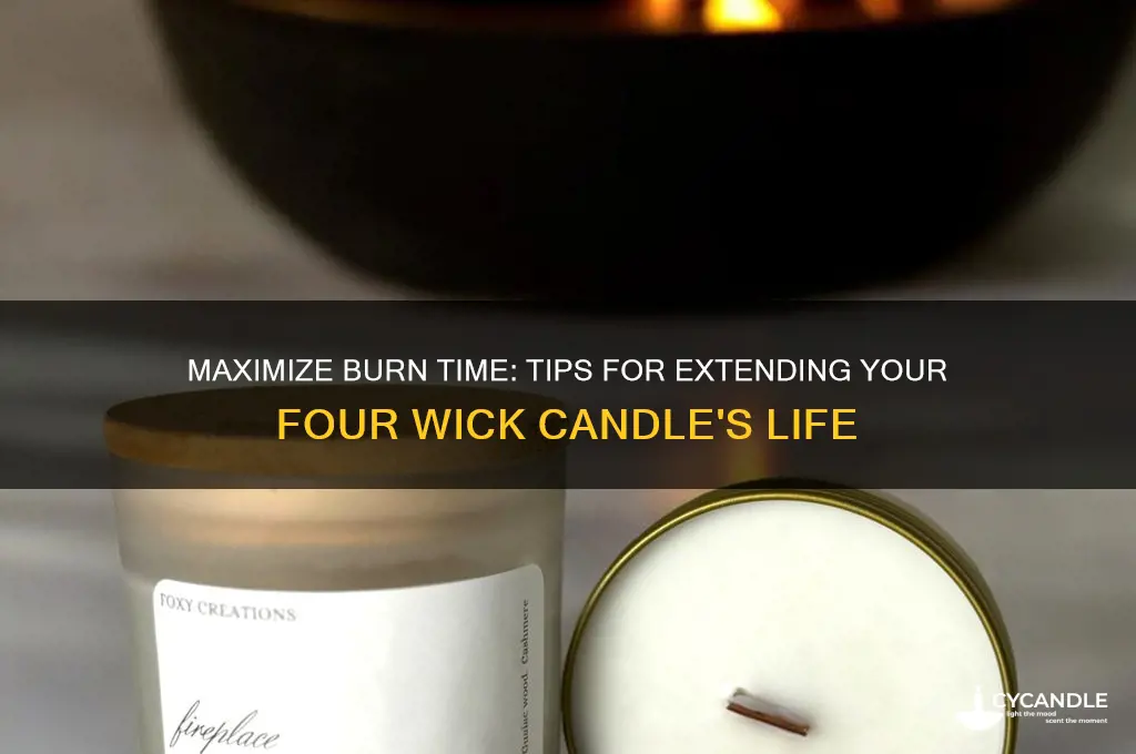 how to make a four wick candle last longer