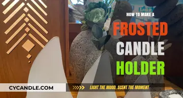 Crafting Elegance: DIY Frosted Candle Holder Tutorial for Home Decor