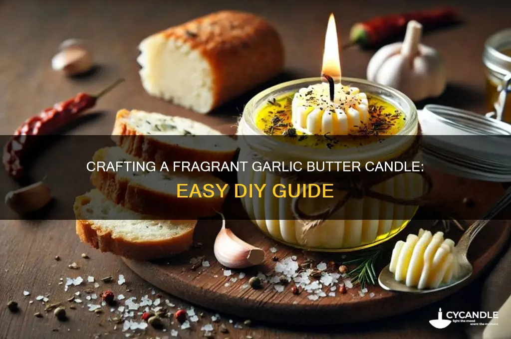 how to make a garlic butter candle