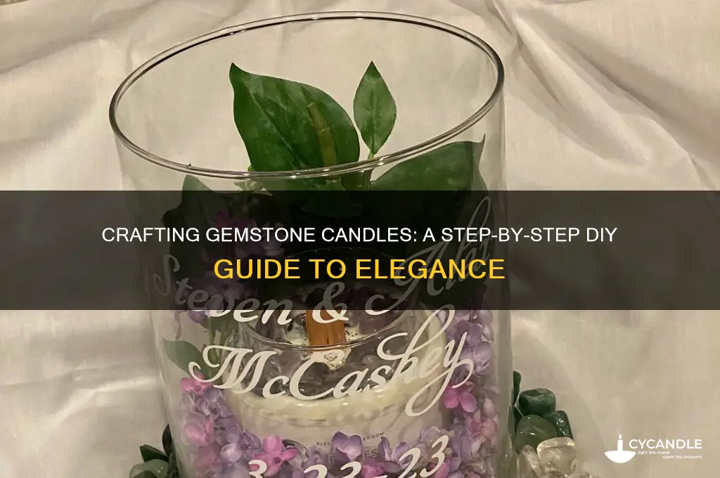 how to make a gemstone candle