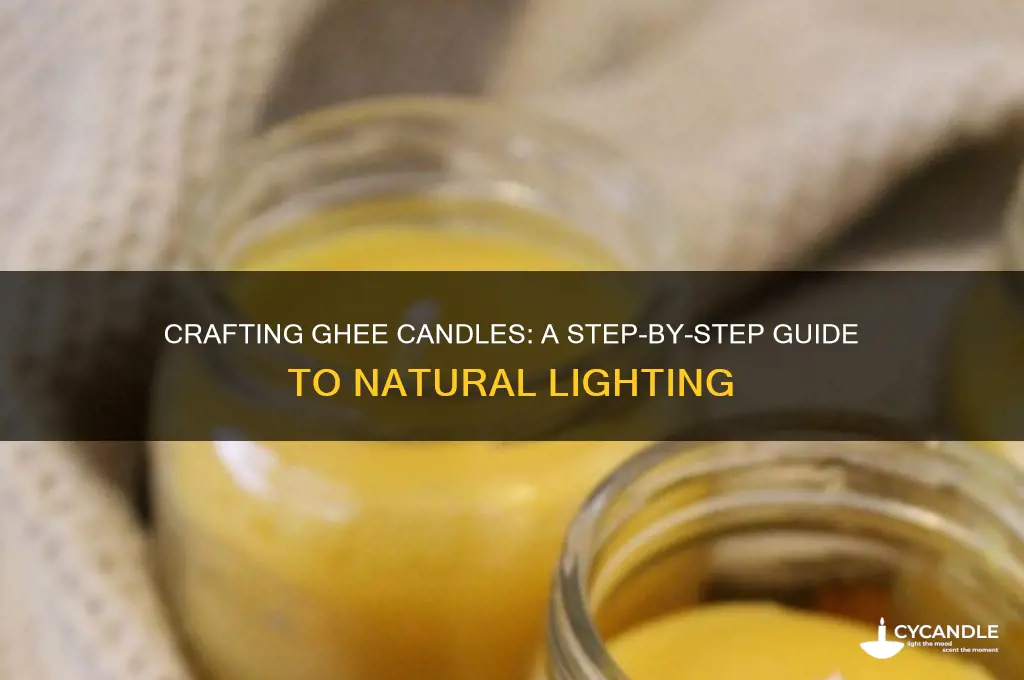 how to make a ghee candle