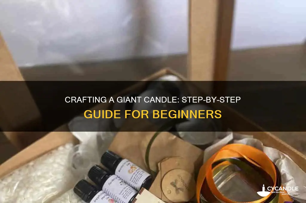 how to make a giant candle