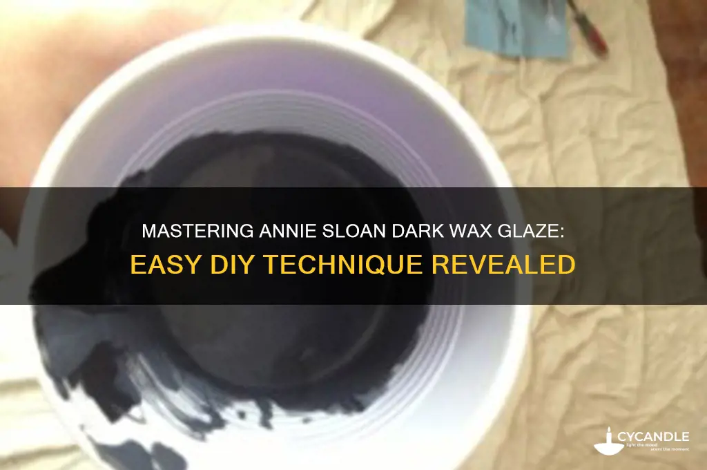 how to make a glaze with annie sloan dark wax