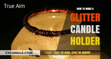 DIY Sparkling Glitter Candle Holder: Easy Crafting Guide
