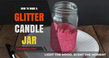 DIY Sparkling Glitter Candle Jar: Easy Crafting Guide