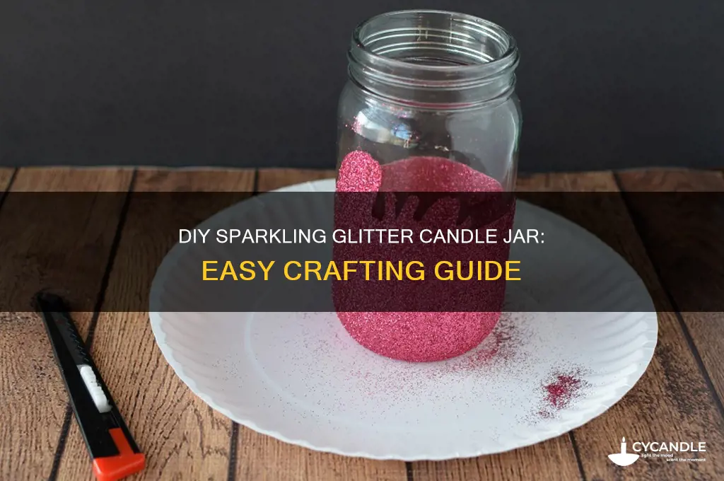 how to make a glitter candle jar