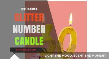 DIY Sparkling Number Candles: Easy Glitter Craft Tutorial