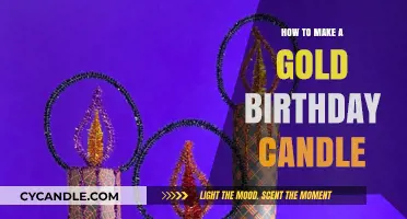 DIY Gold Birthday Candle: Easy Crafting Guide for Special Celebrations