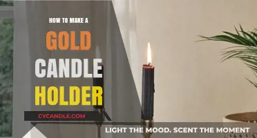 Crafting Elegance: DIY Gold Candle Holder Tutorial for Home Decor
