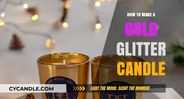 DIY Gold Glitter Candle: Easy Steps to Create a Sparkling Glow