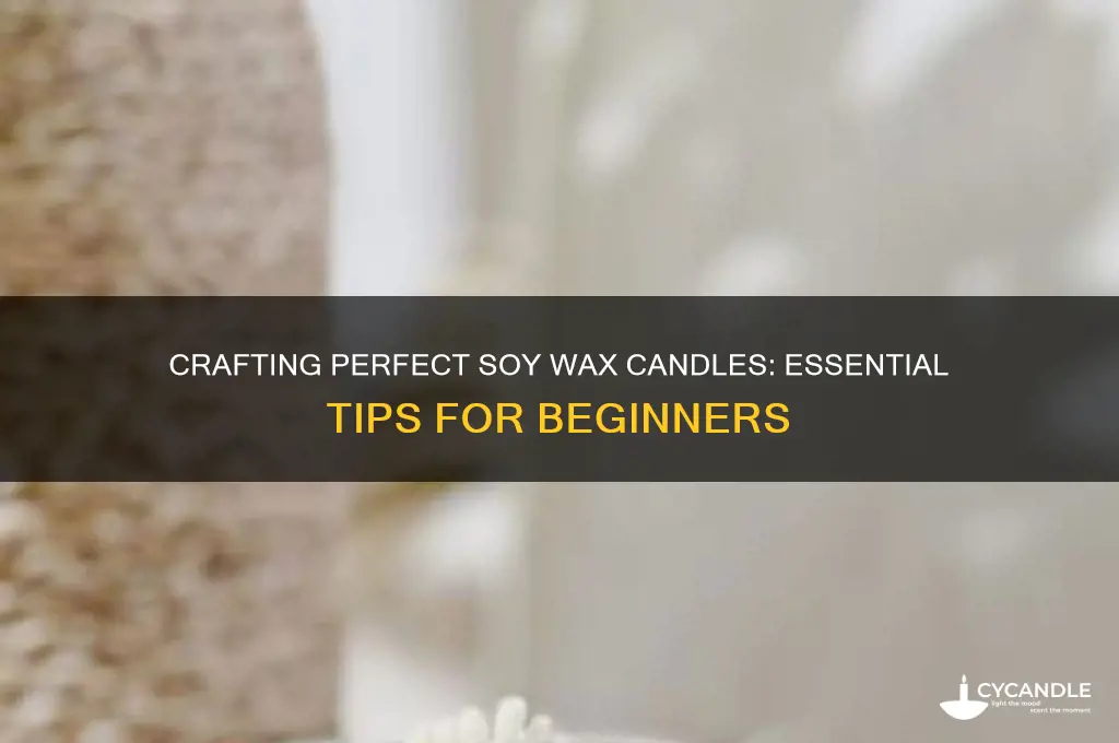 how to make a good soy wax candles