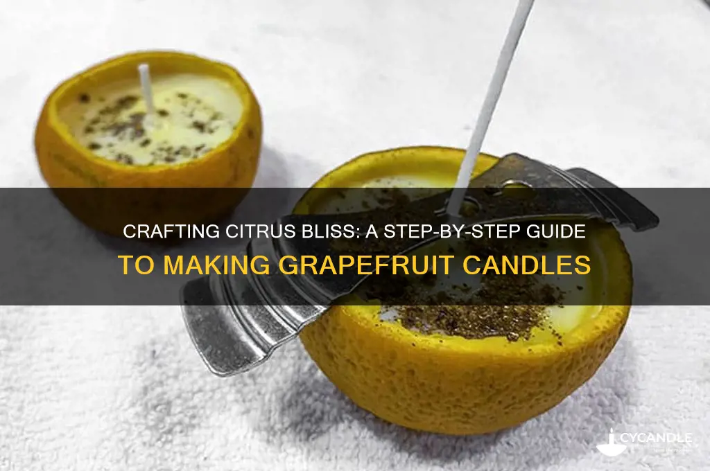 how to make a grapefruit candle