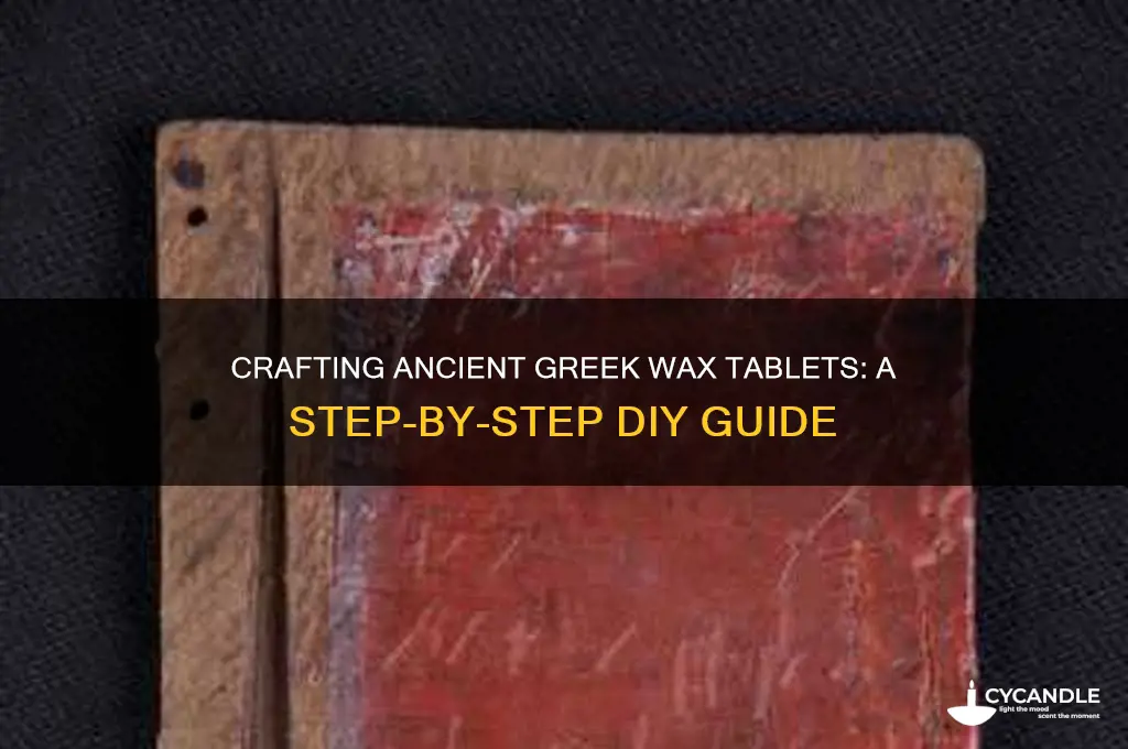 how to make a greek wax tablet