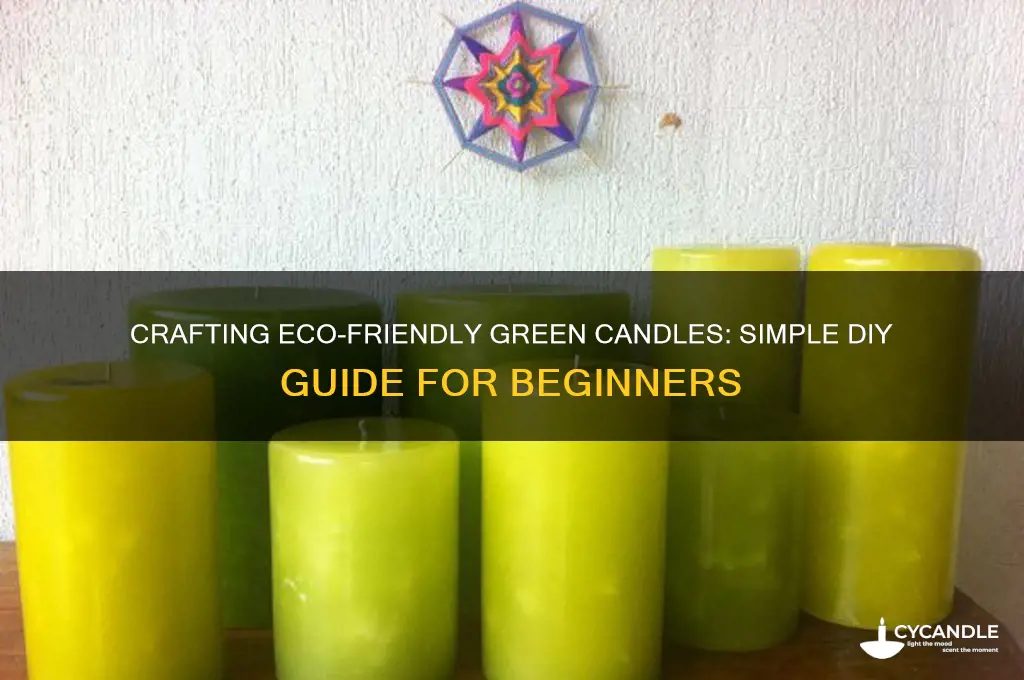 how to make a green candle