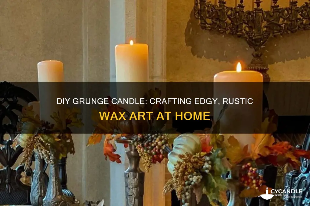 how to make a grunge candle