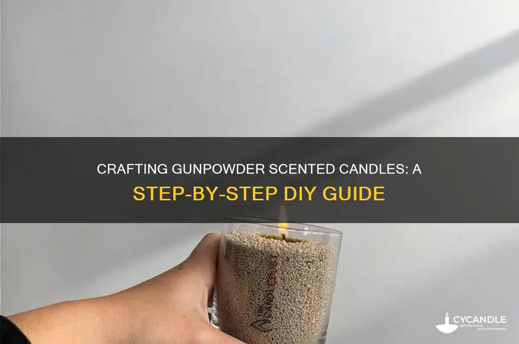 how to make a gunpowder scented candle