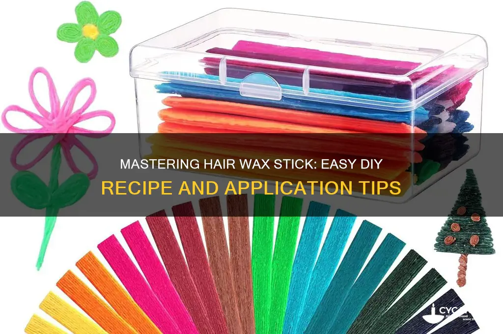 how to make a hair wax stick