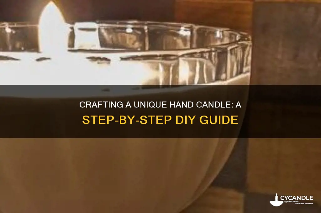 how to make a hand candle