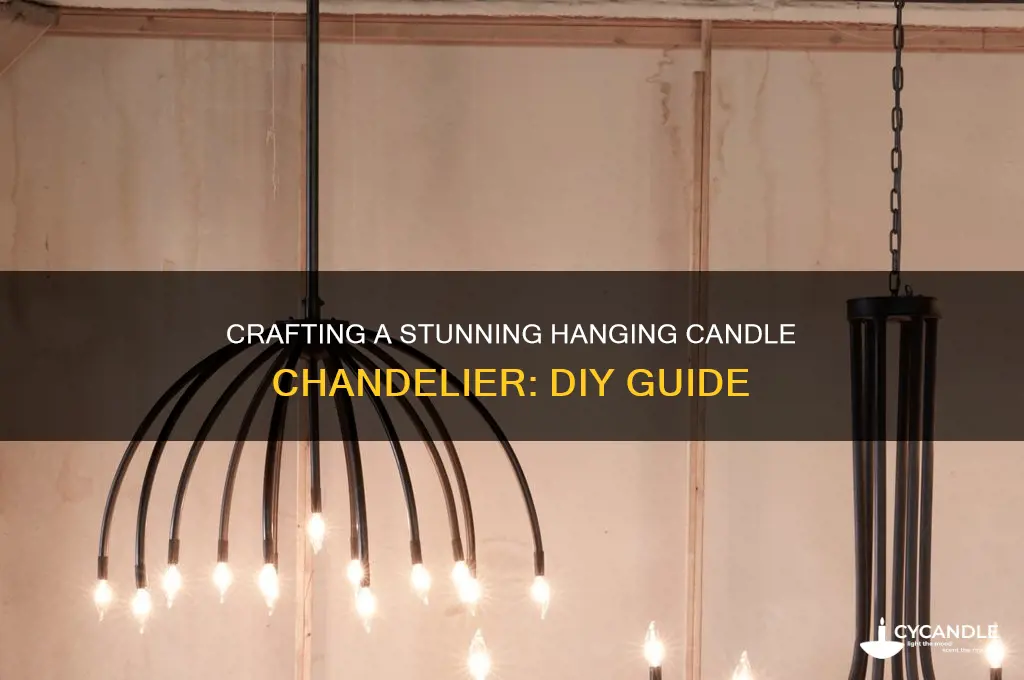 how to make a hanging candle chandelier