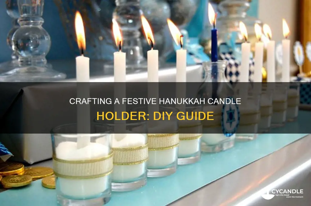 how to make a hanukkah candle holder