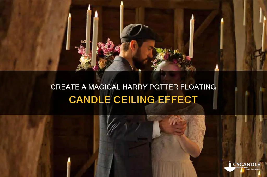 how to make a harry potter candle ceiling