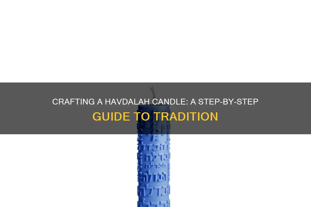 how to make a havdalah candle