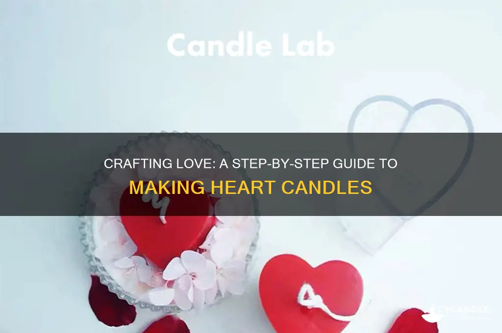 how to make a heart candle