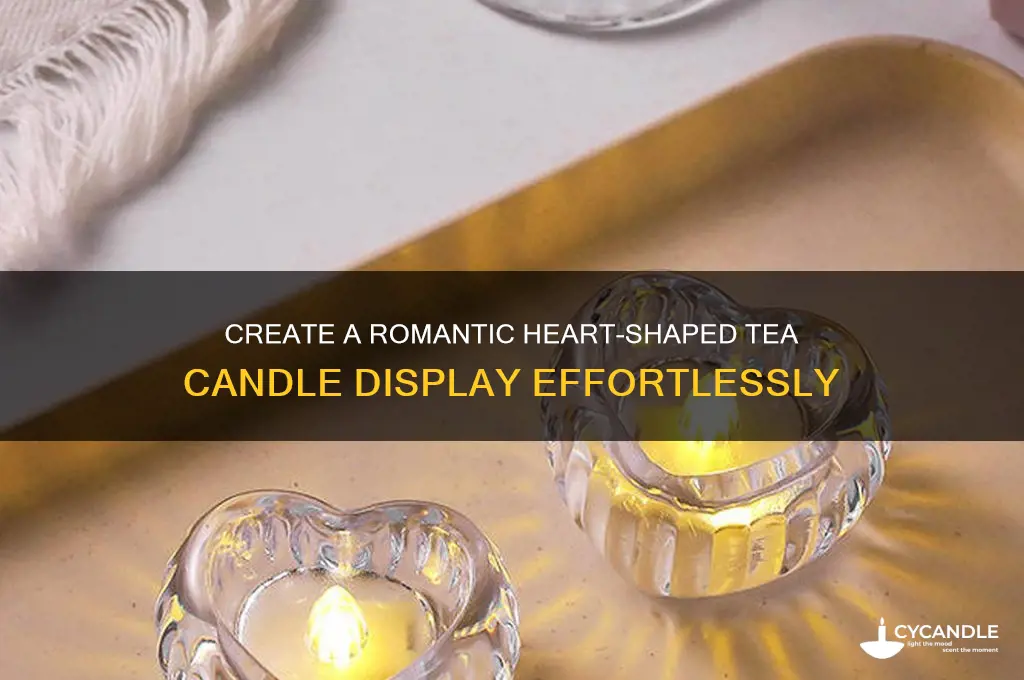 how to make a heart out of tea candles