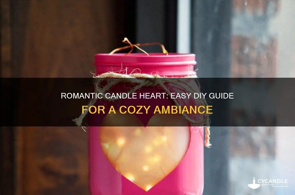 how to make a heart shape with candles