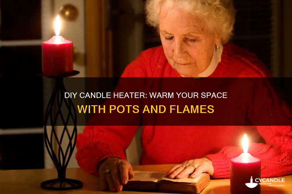 how to make a heater out of candle and pots