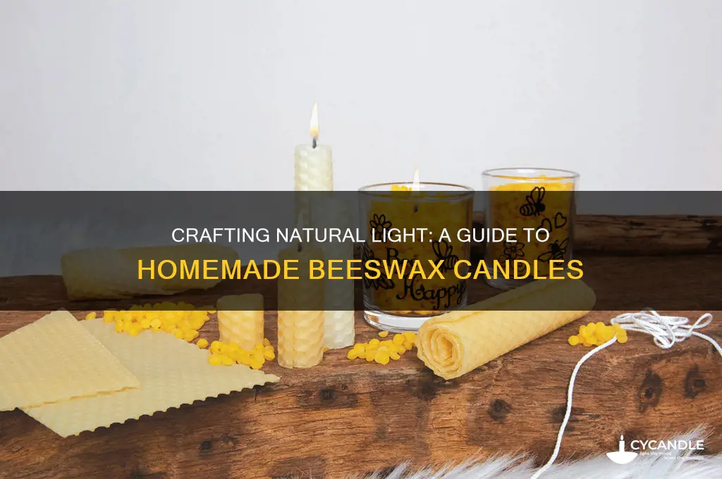 how to make a homemade beeswax candle