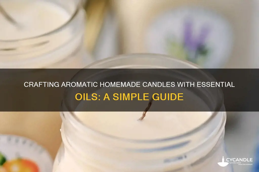 how to make a homemade candle with essential oils