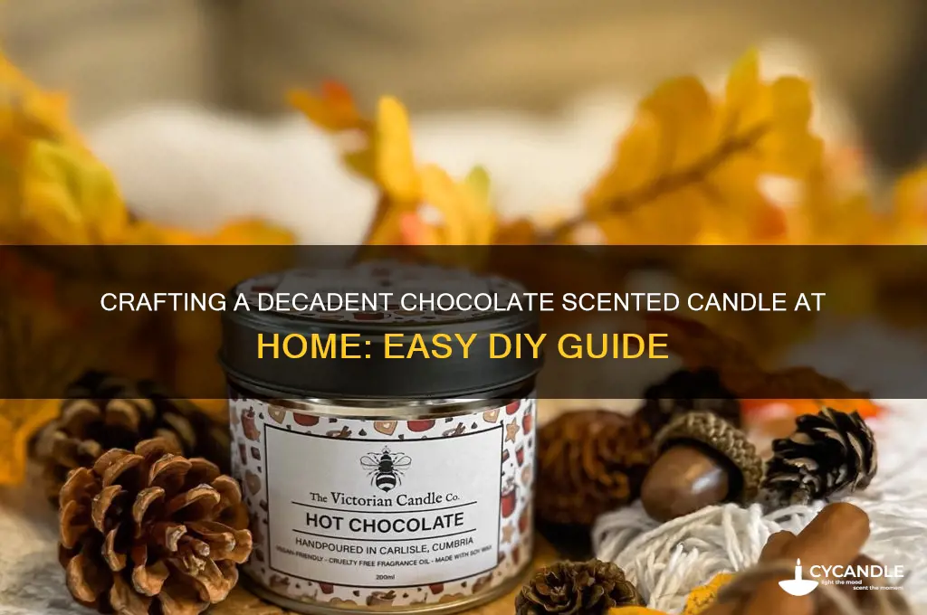 how to make a homemade chocolate scented candle