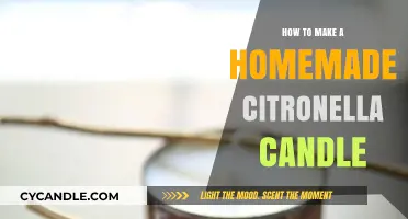 Craft Your Own Citronella Candle: A Simple DIY Guide