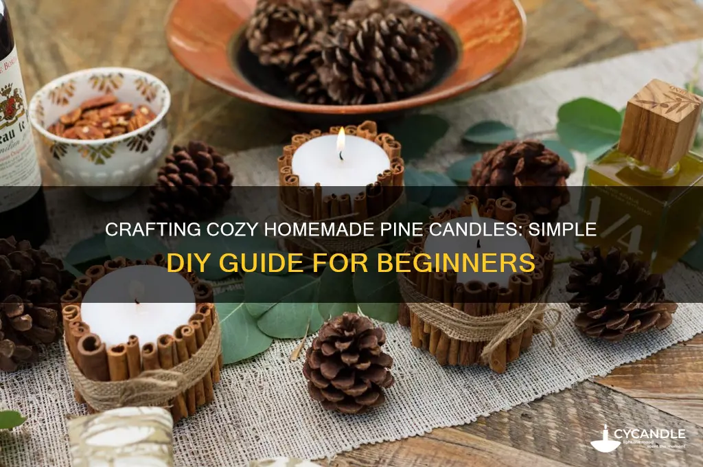 how to make a homemade pine candle