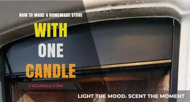 Crafting a Cozy Homemade Stove Using Just One Candle