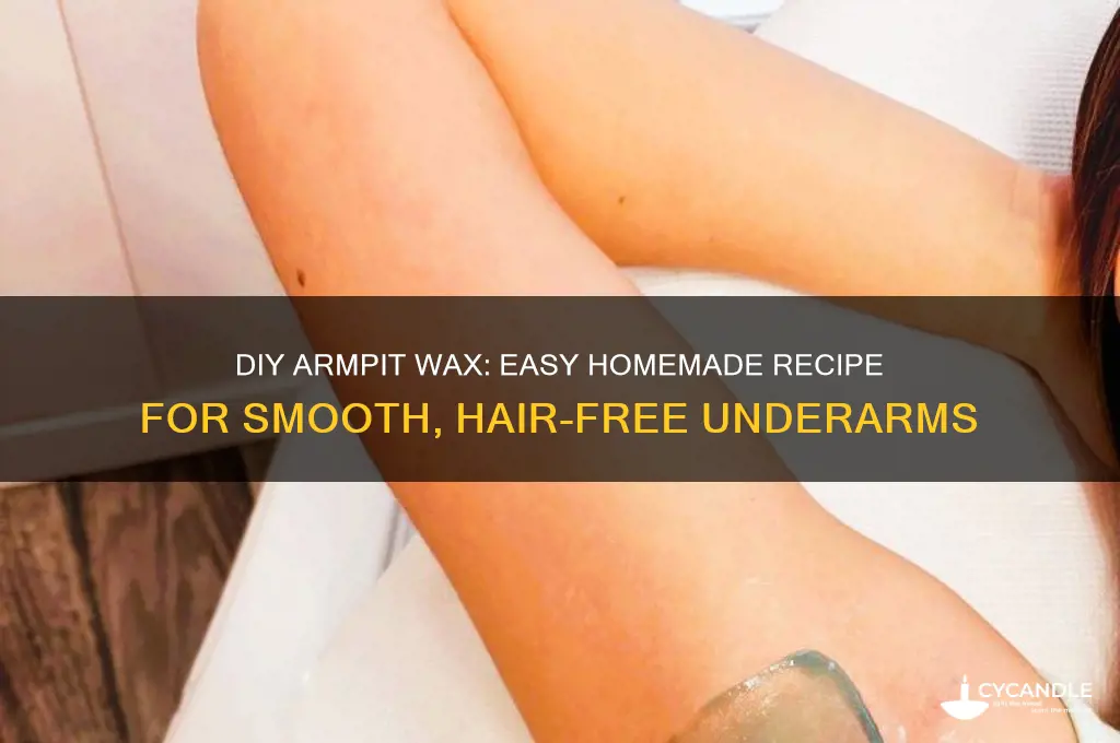 how to make a homemade wax for armpit