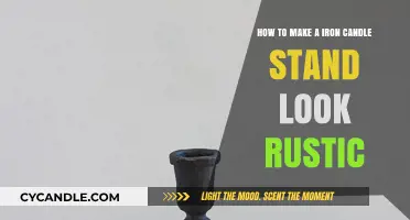 Rustic Charm: Transforming Your Iron Candle Stand with Easy DIY Techniques
