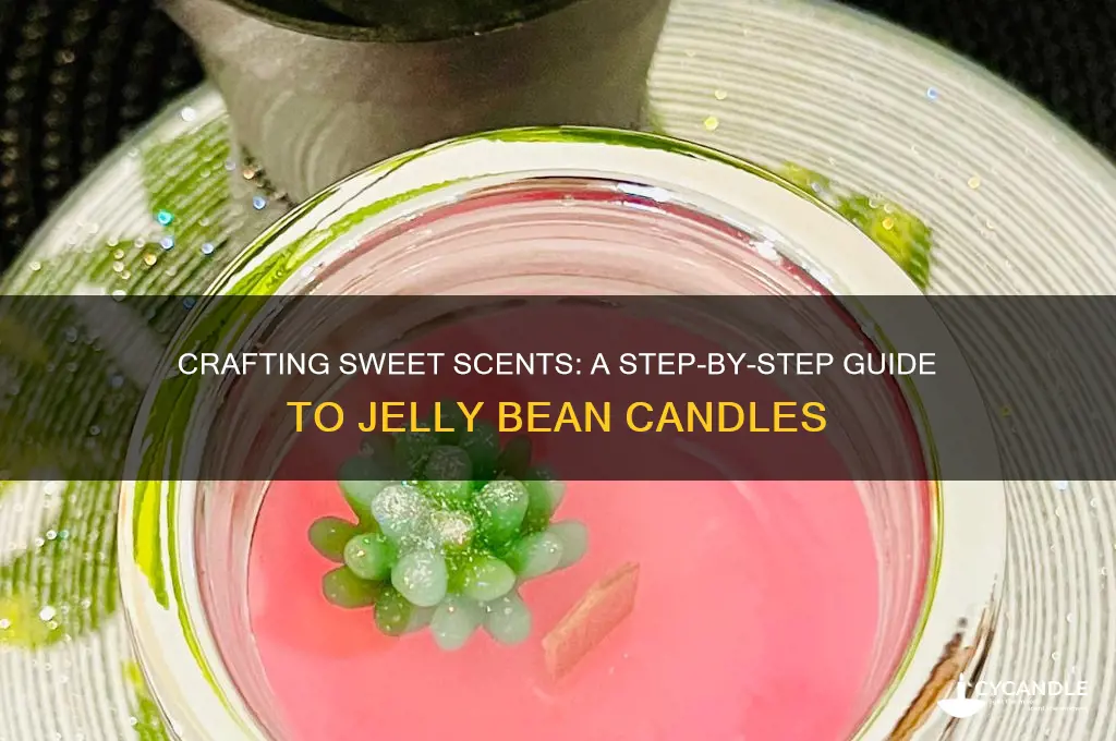 how to make a jelly bean candle