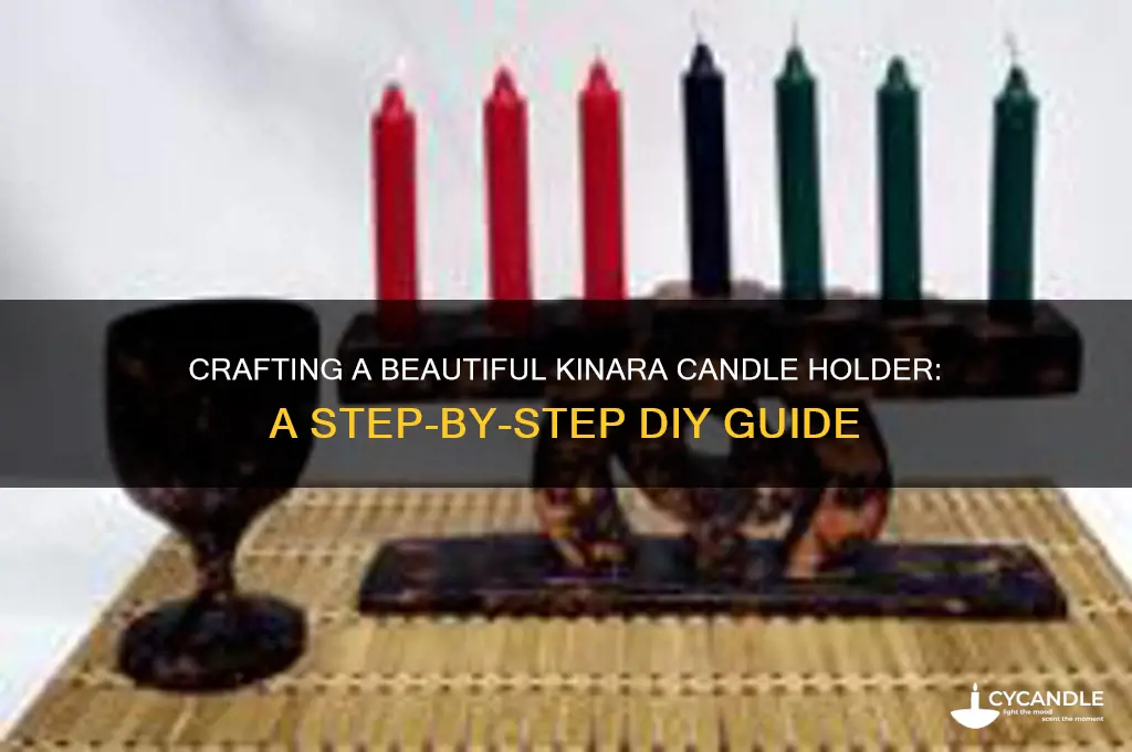 how to make a kinara candle holder