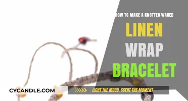 Crafting a Stylish Knotted Waxed Linen Wrap Bracelet: DIY Guide