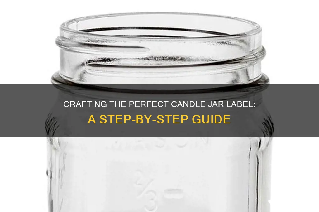 how to make a lable for a candle jar