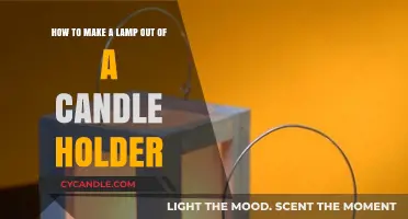 Creative DIY: Transforming a Candle Holder into a Unique Lamp