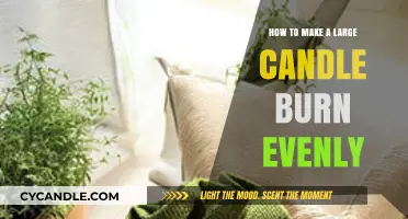 Mastering the Art of Evenly Burning Large Candles: Tips and Tricks