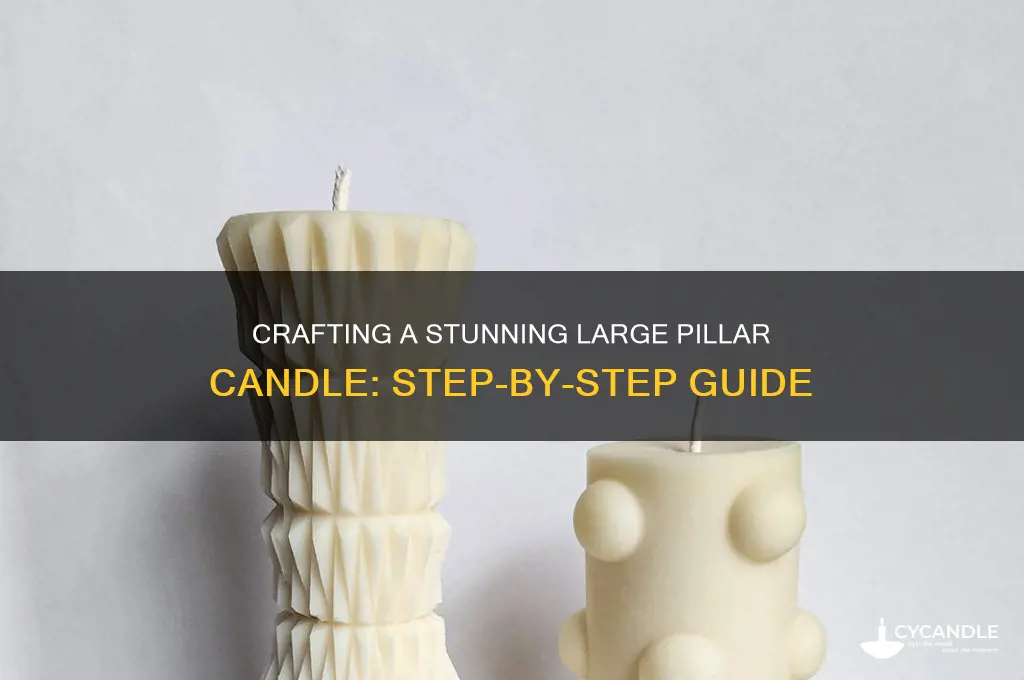 how to make a large pillar candle